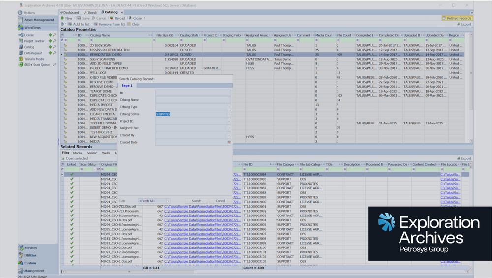 Managing Legacy Seismic Media at Scale