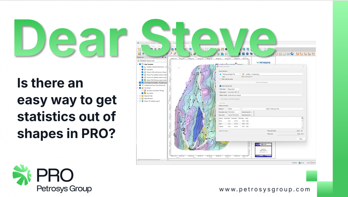 Dear Steve… How Do I Get GIS Shape Statistics in PRO?