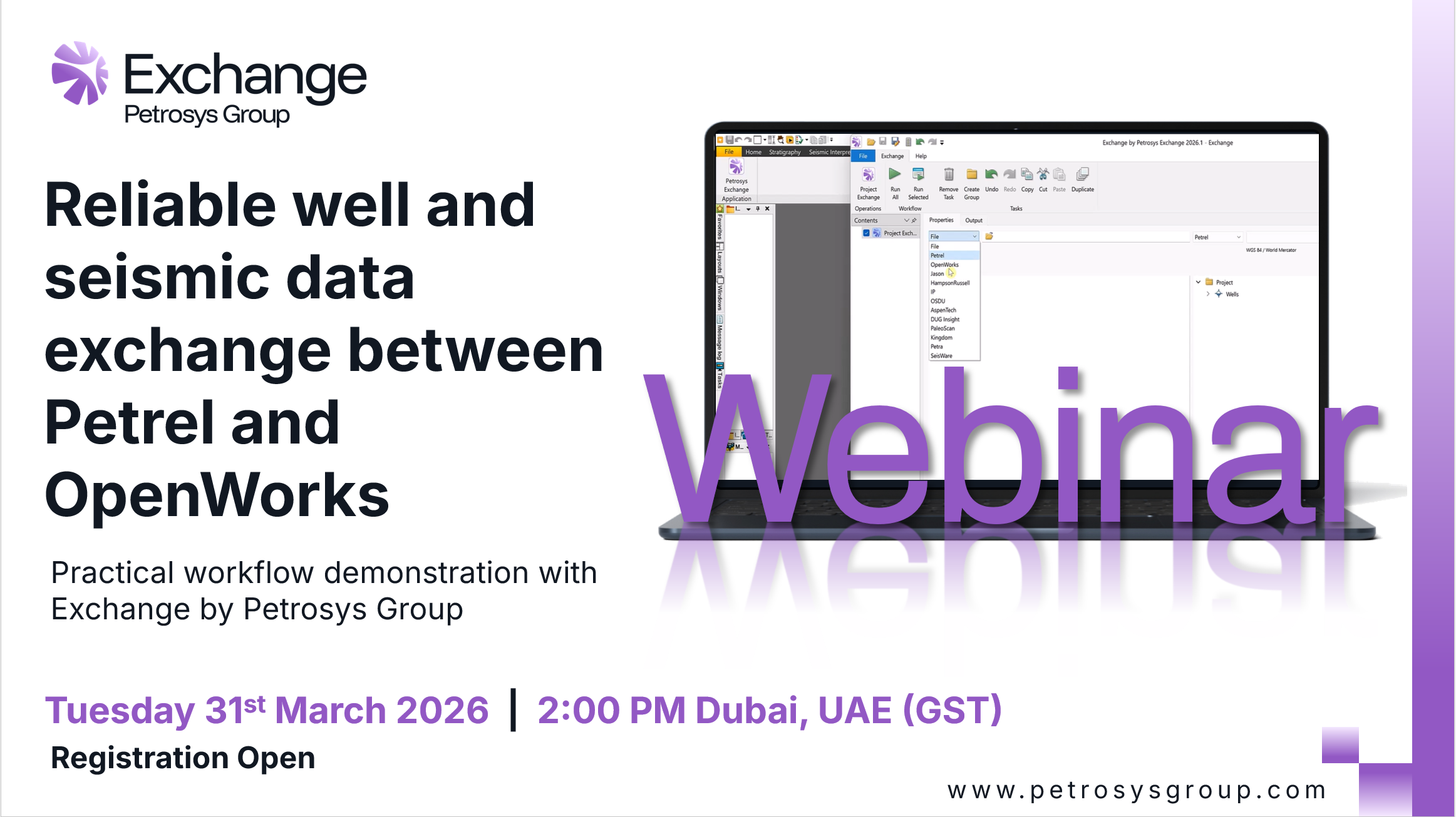 Webinar: Reliable well and seismic data exchange between Petrel and OpenWorks